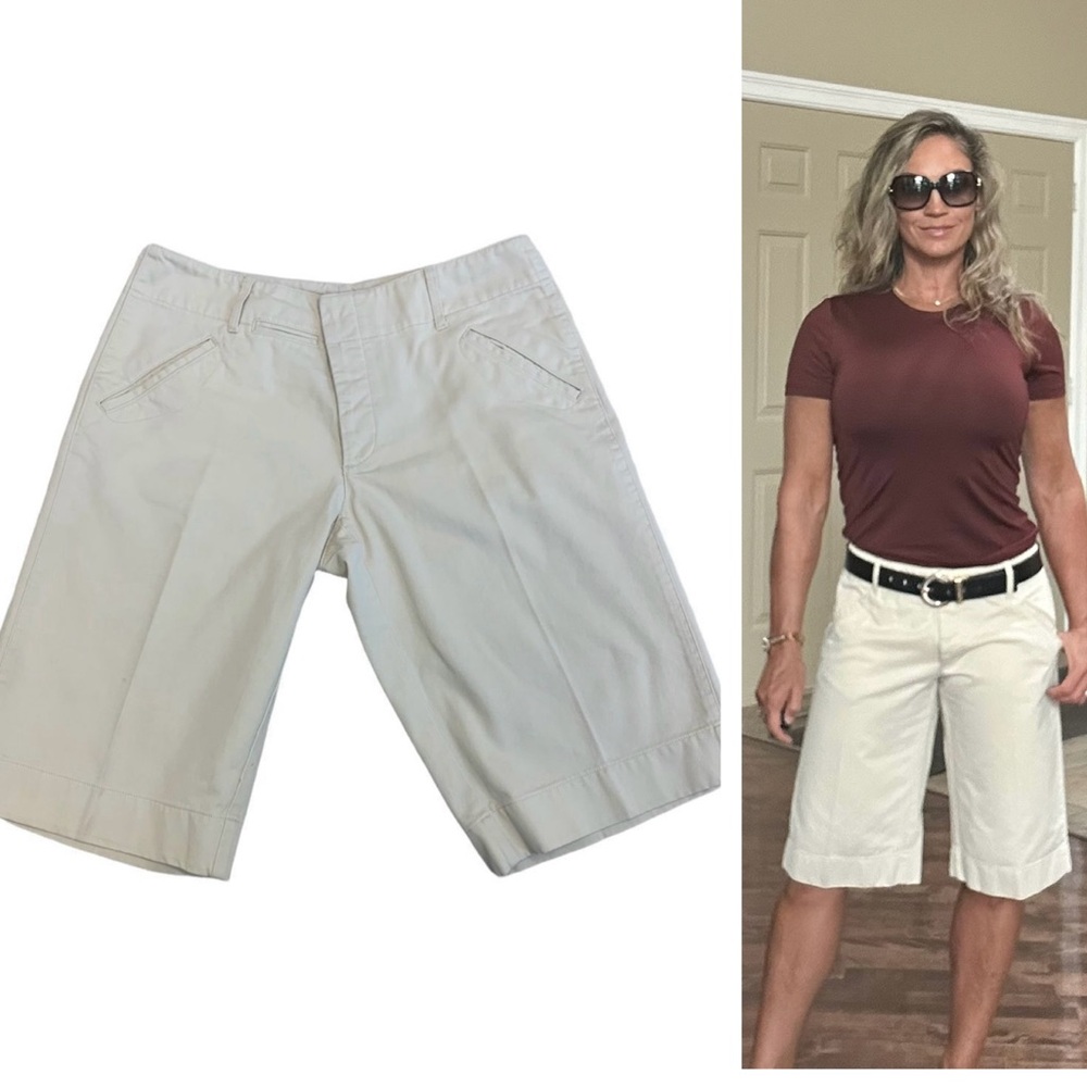 Ralph Lauren women's beige tan brown Bermuda shorts Sz 8